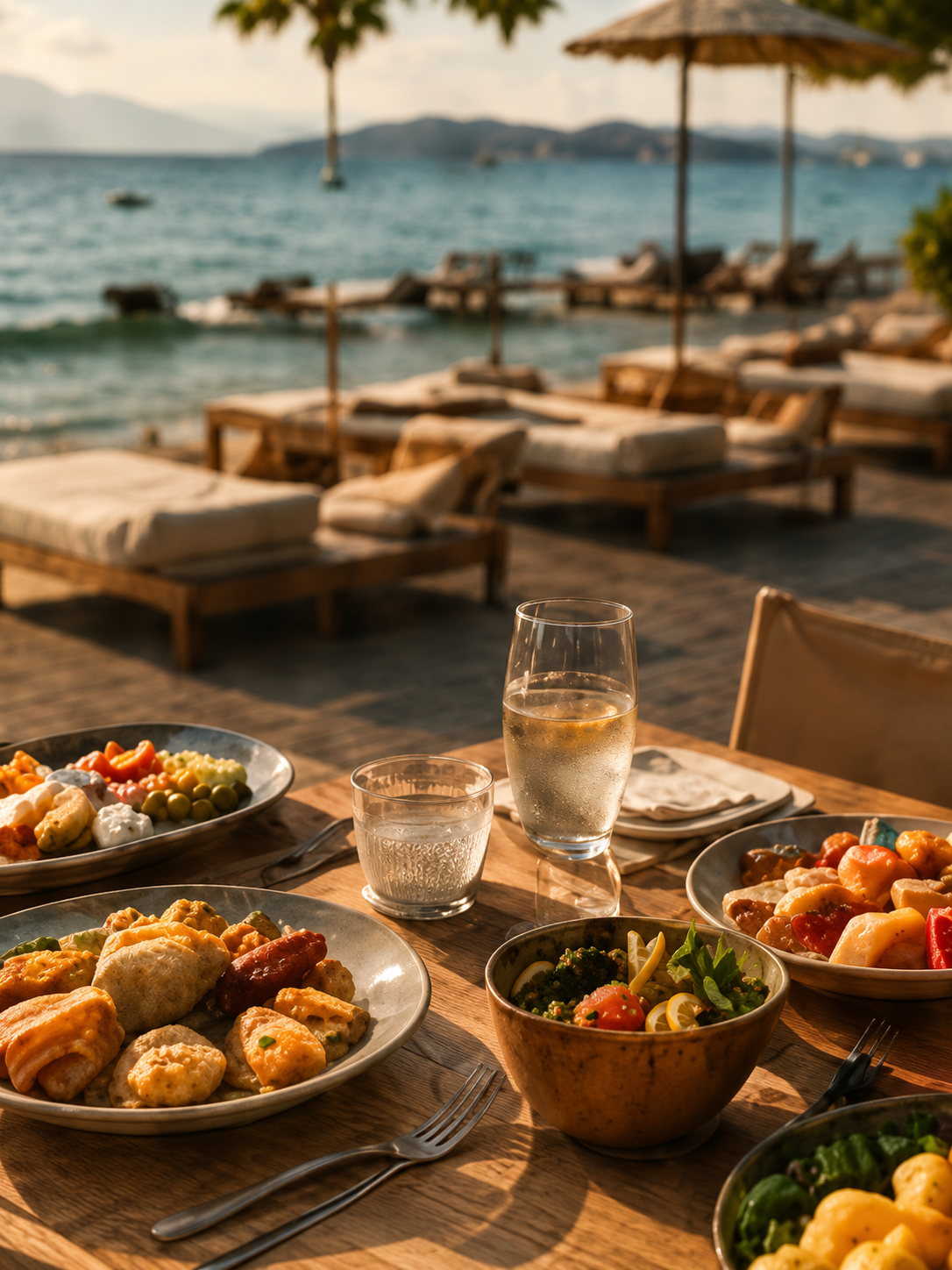 Morning rituals by the sea